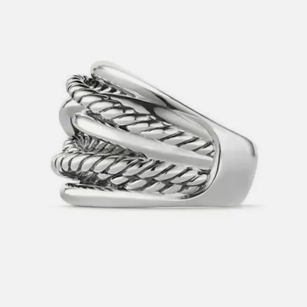 David Yurman- Wide Sterling Silver Crossov⦠- Picture 3 of 12